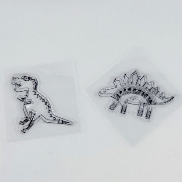 Dinosaur Clear Stamps Imaginisce Snag’em Stamps Crafts Cards Scrapbooking Read - Picture 11 of 13